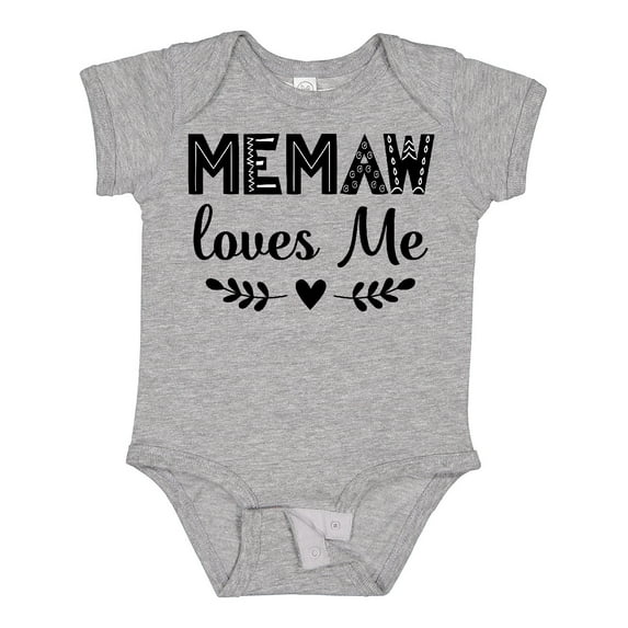Inktastic My Memaw Loves Me Boys or Girls Baby Bodysuit