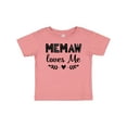 thumbnail image 1 of Inktastic My Memaw Loves Me Boys or Girls Baby T-Shirt, 1 of 5