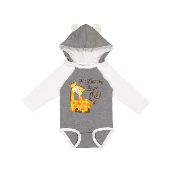 Inktastic My Memaw Loves Me Boys or Girls Long Sleeve Baby Bodysuit