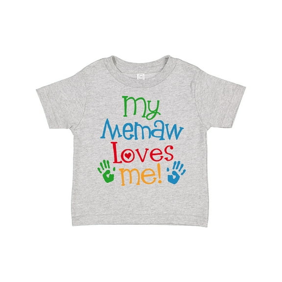 Inktastic My Memaw Loves Me Boys or Girls Toddler T-Shirt