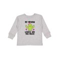 thumbnail image 1 of Inktastic My Memaw Loves Me Cactus Grandchild Girls Long Sleeve Toddler T-Shirt, 1 of 5