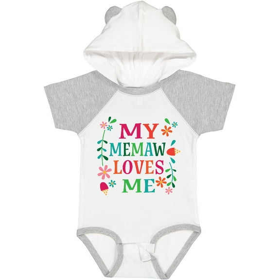 Inktastic My Memaw Loves Me Girl Grandchild Girls Baby Bodysuit