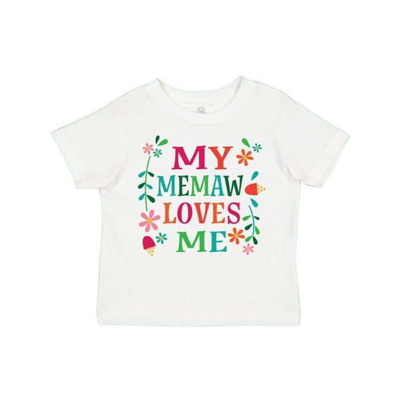 Inktastic My Memaw Loves Me Girl Grandchild Girls Toddler T-Shirt