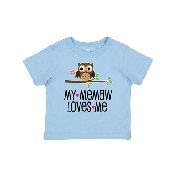 Inktastic My Memaw Loves Me Girl Owl Girls Baby T-Shirt