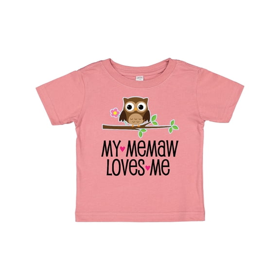 Inktastic My Memaw Loves Me Girl Owl Girls Baby T-Shirt
