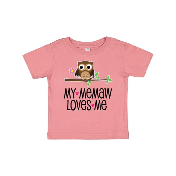 Inktastic My Memaw Loves Me Girl Owl Girls Baby T-Shirt