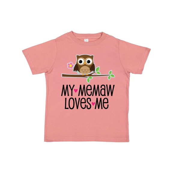 Inktastic My Memaw Loves Me Girl Owl Girls Toddler T-Shirt