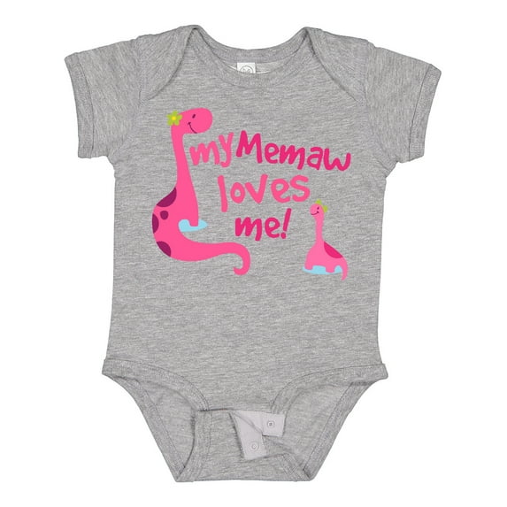 Inktastic My Memaw Loves Me Girls Baby Bodysuit