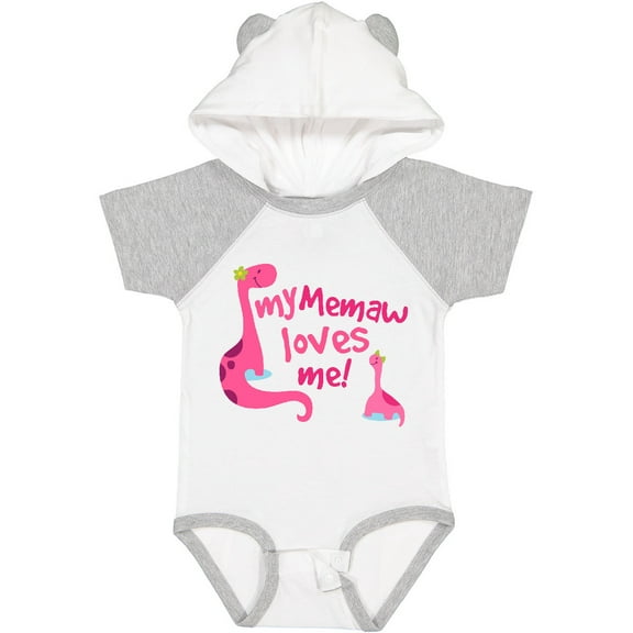 Inktastic My Memaw Loves Me Girls Baby Bodysuit