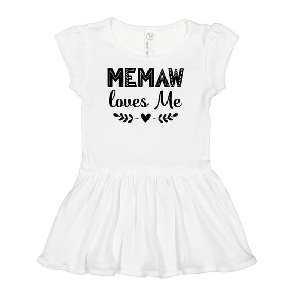 Inktastic My Memaw Loves Me Girls Baby Dress