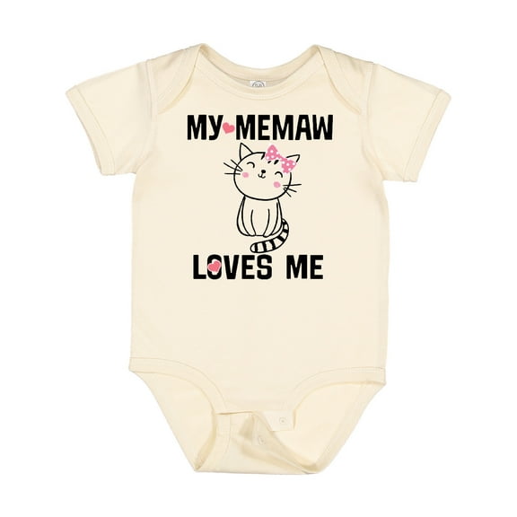 Inktastic My Memaw Loves Me Girls Girls Baby Bodysuit