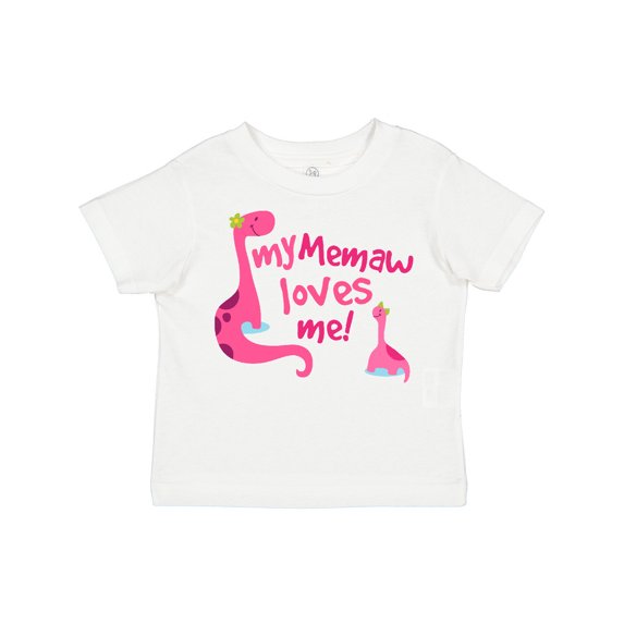 Inktastic My Memaw Loves Me Girls Toddler T-Shirt