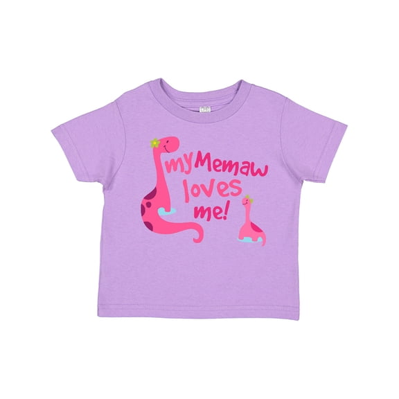 Inktastic My Memaw Loves Me Girls Toddler T-Shirt