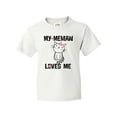 thumbnail image 1 of Inktastic My Memaw Loves Me Girls Youth T-Shirt, 1 of 5