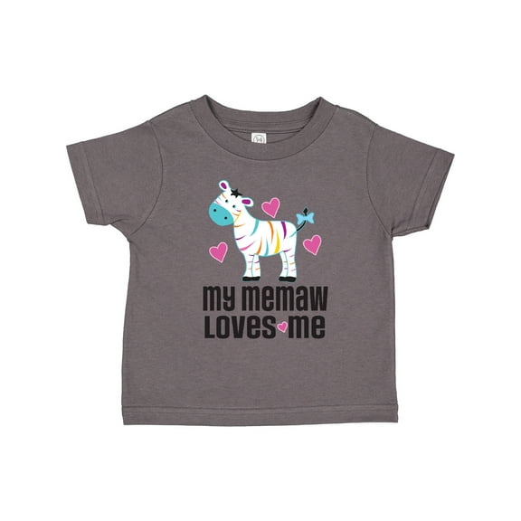Inktastic My Memaw Loves Me Girls Zebra Girls Toddler T-Shirt
