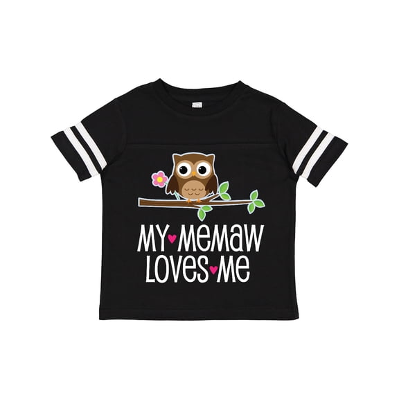 Inktastic My Memaw Loves Me Grandkids Owl Girls Toddler T-Shirt