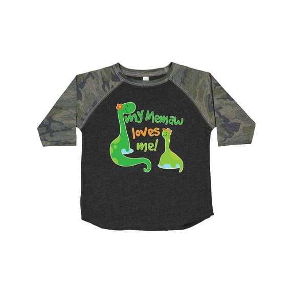 Inktastic My Memaw Loves Me Grandson Dinosaur Boys Toddler T-Shirt