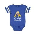 thumbnail image 1 of Inktastic My Meme Grandma Loves Me Giraffe Boys or Girls Baby Bodysuit, 1 of 5