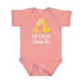thumbnail image 1 of Inktastic My Meme Grandma Loves Me Giraffe Boys or Girls Baby Bodysuit, 1 of 5