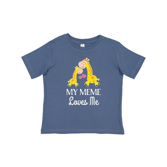 Inktastic My Meme Grandma Loves Me Giraffe Boys or Girls Baby T-Shirt