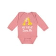 thumbnail image 1 of Inktastic My Meme Grandma Loves Me Giraffe Boys or Girls Long Sleeve Baby Bodysuit, 1 of 5