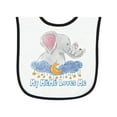 thumbnail image 1 of Inktastic My Meme Loves Me Baby Terry Cloth Bib, 1 of 3