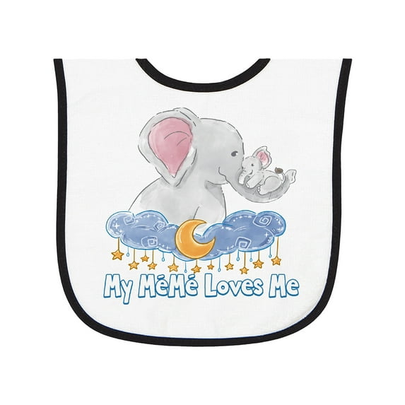 Inktastic My Meme Loves Me Baby Terry Cloth Bib