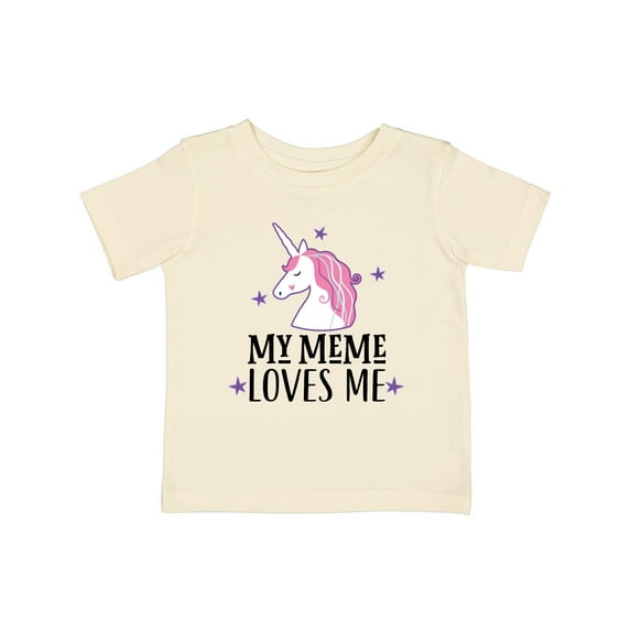 Inktastic My Meme Loves Me Girl Unicorn Girls Baby T-Shirt