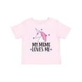 thumbnail image 1 of Inktastic My Meme Loves Me Girl Unicorn Girls Baby T-Shirt, 1 of 5