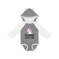 thumbnail image 1 of Inktastic My Meme Loves Me Girl Unicorn Girls Long Sleeve Baby Bodysuit, 1 of 5