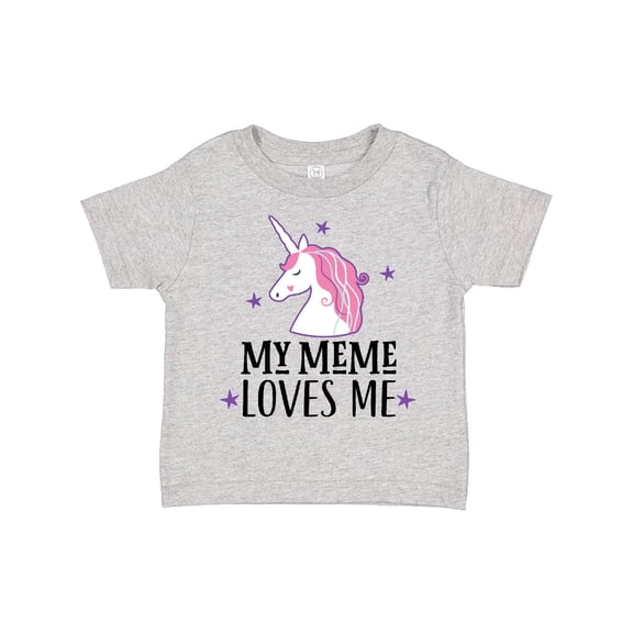 Inktastic My Meme Loves Me Girl Unicorn Girls Toddler T-Shirt