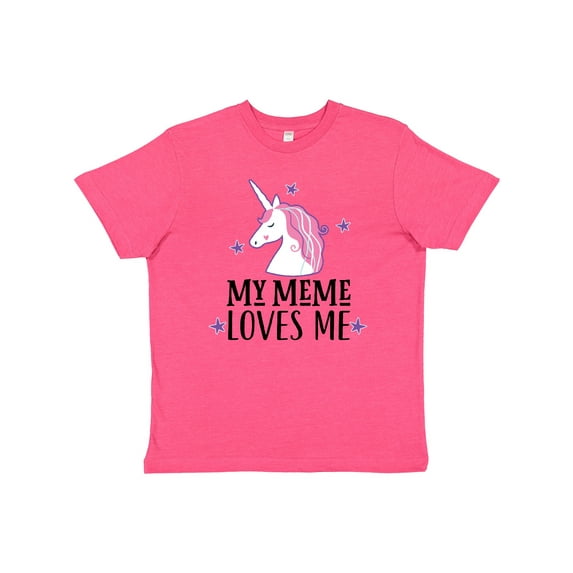 Inktastic My Meme Loves Me Girl Unicorn Youth T-Shirt