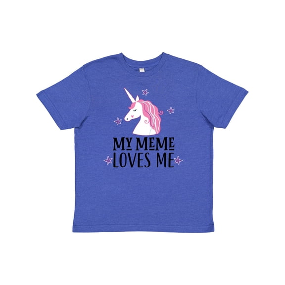 Inktastic My Meme Loves Me Girl Unicorn Youth T-Shirt