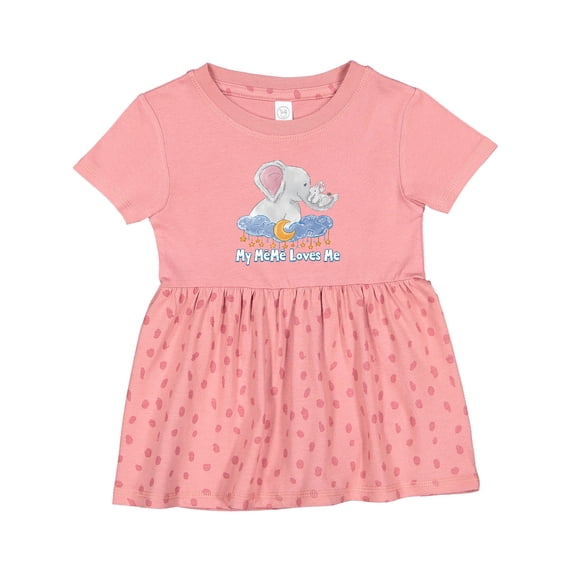 Inktastic My Meme Loves Me Girls Baby Dress