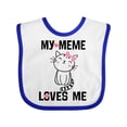 thumbnail image 1 of Inktastic My Meme Loves Me Girls Girls Baby Bib, 1 of 4