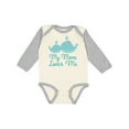 thumbnail image 1 of Inktastic My Meme Loves Me Whale Grandchild Boys or Girls Long Sleeve Baby Bodysuit, 1 of 5