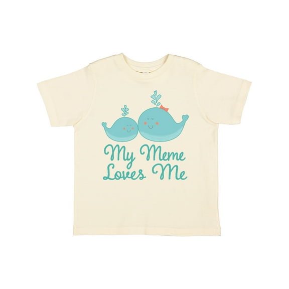 Inktastic My Meme Loves Me Whale Grandchild Boys or Girls Toddler T-Shirt