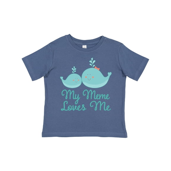Inktastic My Meme Loves Me Whale Grandchild Boys or Girls Toddler T-Shirt
