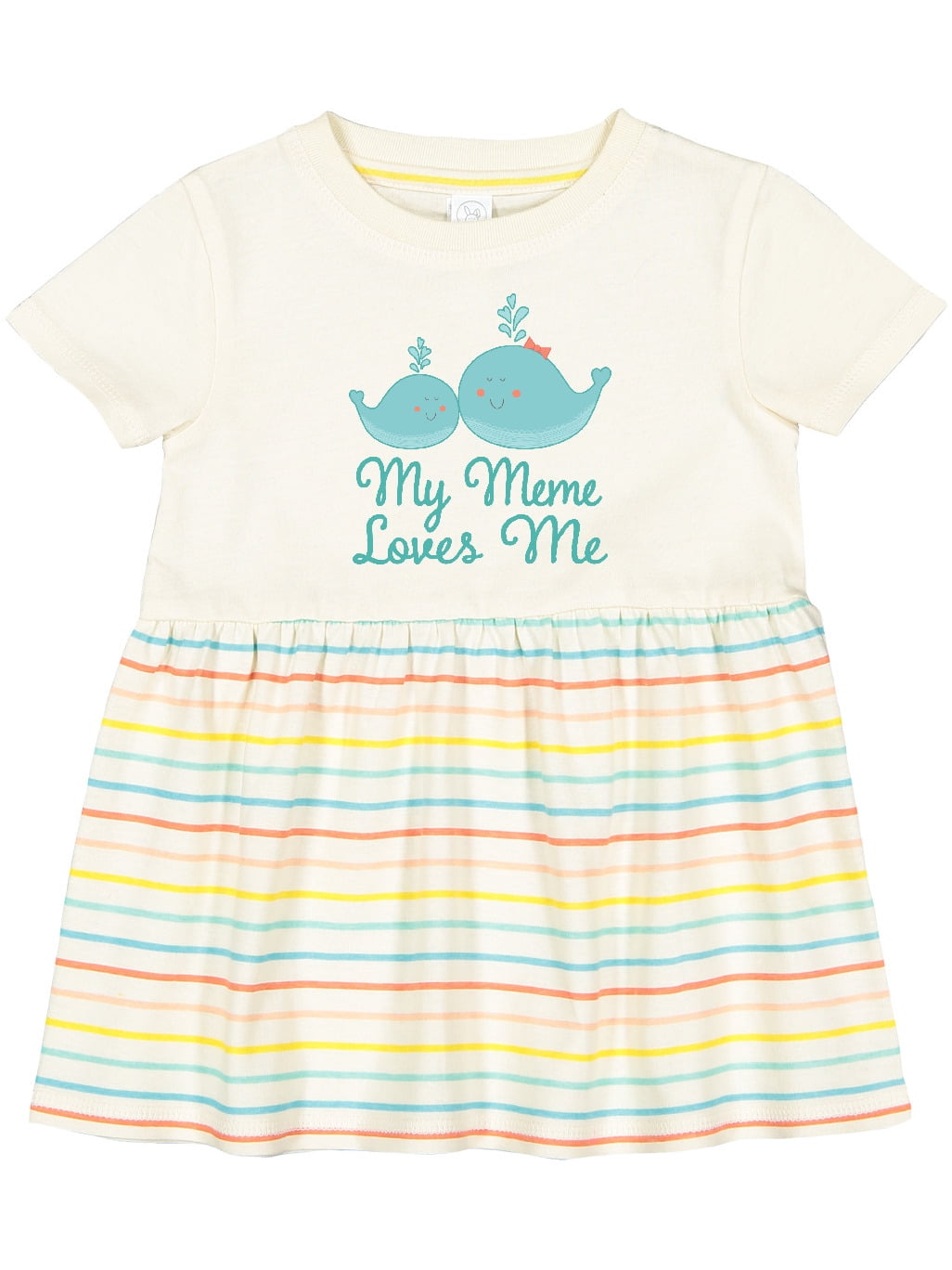Inktastic My Meme Loves Me Whale Grandchild Girls Baby Dress - Walmart  Business Supplies