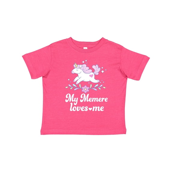Inktastic My Memere Grandma Loves Me Unicorn Girls Toddler T-Shirt