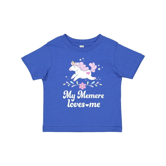 Inktastic My Memere Grandma Loves Me Unicorn Girls Toddler T-Shirt