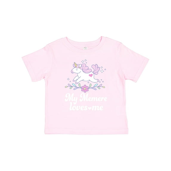 Inktastic My Memere Grandma Loves Me Unicorn Girls Toddler T-Shirt
