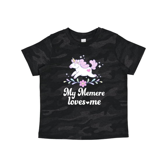 Inktastic My Memere Grandma Loves Me Unicorn Girls Toddler T-Shirt