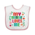 thumbnail image 1 of Inktastic My Memere Loves Me Girls Girls Baby Bib, 1 of 4
