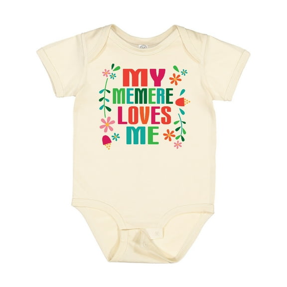 Inktastic My Memere Loves Me Girls Girls Baby Bodysuit
