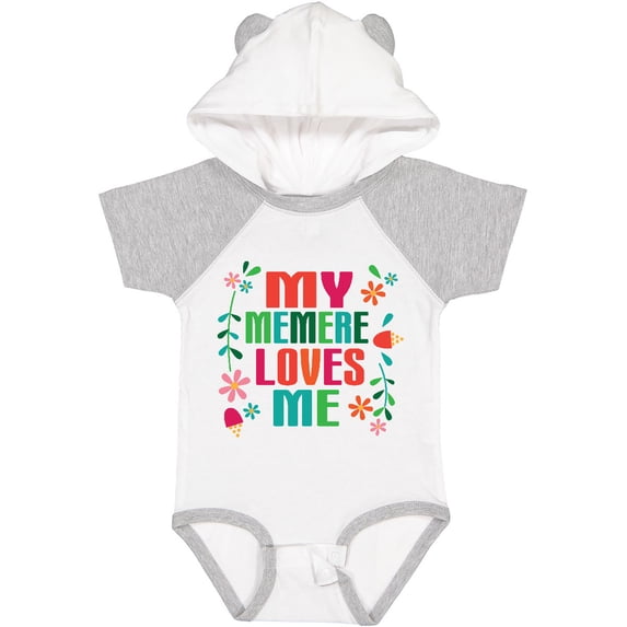 Inktastic My Memere Loves Me Girls Girls Baby Bodysuit
