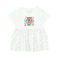 thumbnail image 1 of Inktastic My Memere Loves Me Girls Girls Baby Dress, 1 of 5