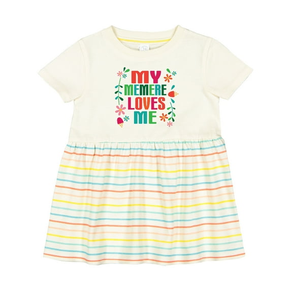 Inktastic My Memere Loves Me Girls Girls Baby Dress