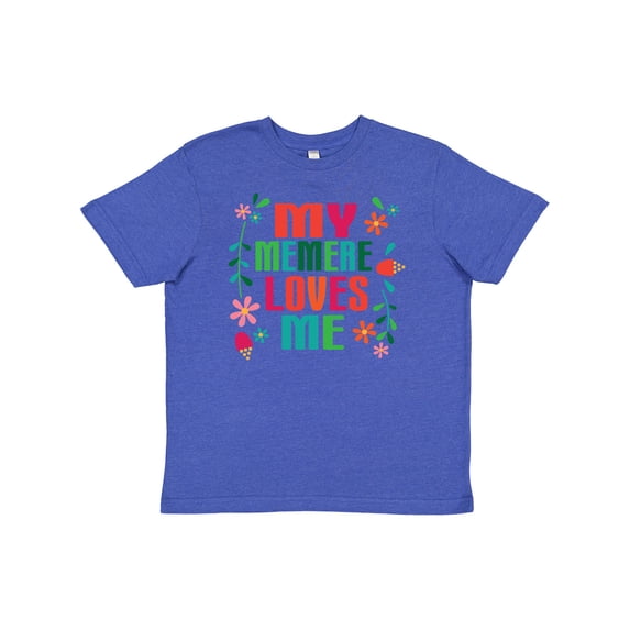 Inktastic My Memere Loves Me Girls Youth T-Shirt
