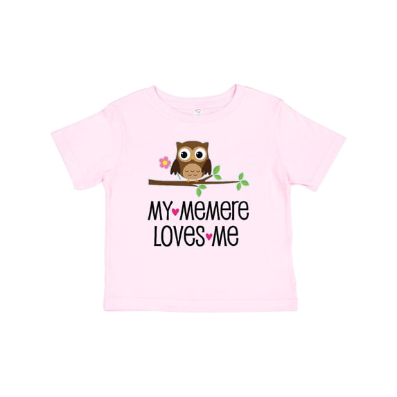 Inktastic My Memere Loves Me Grandchild Owl for Girl Girls Baby T-Shirt